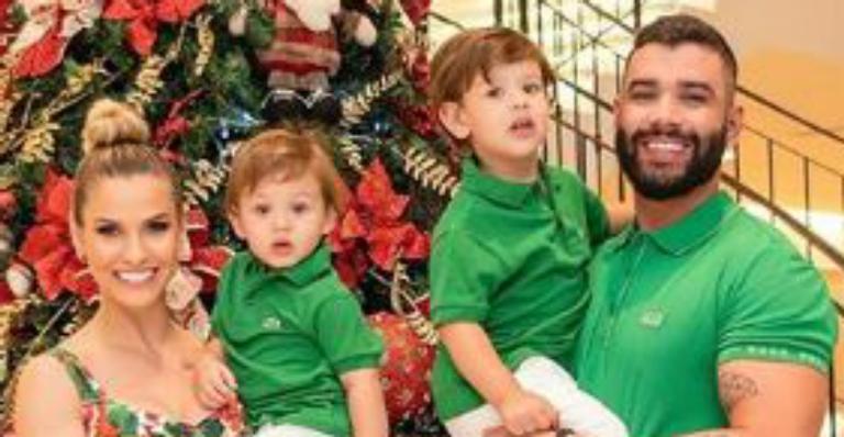 Andressa Suita e Gusttavo Lima levam os filhos para passeio especial e comovem web com alegria