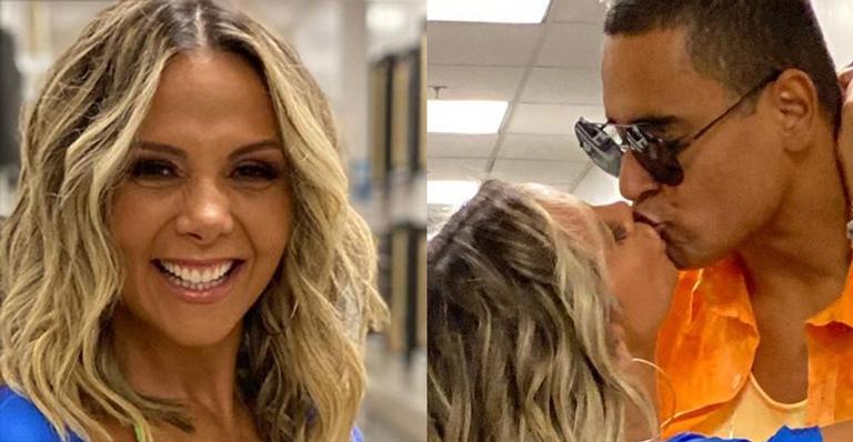Carla Perez escolhe look ousadíssimo e namora com Xanddy em flagras publicados na web