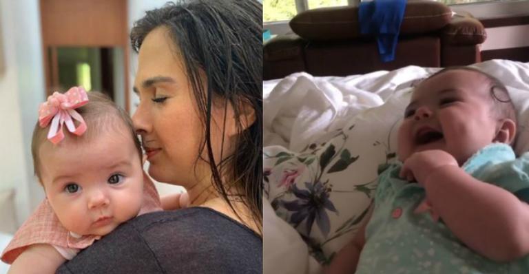 Tatá Werneck derrete web com sorriso contagiante da filha e afirma: ”A mulher da minha vida!”