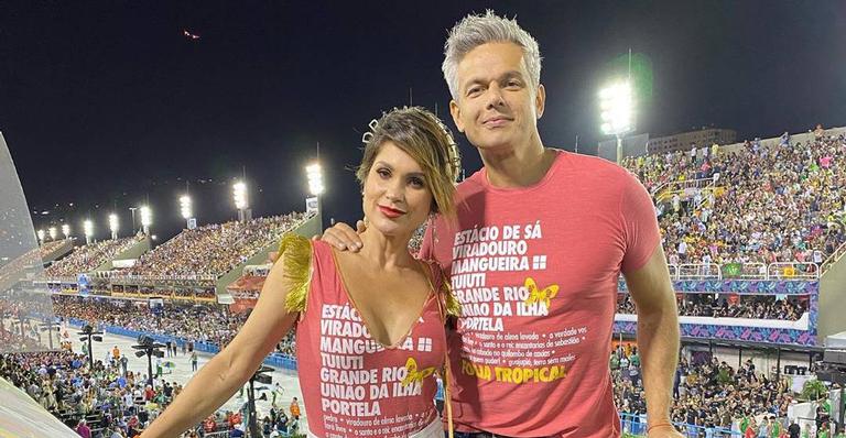 Otaviano Costa estreia programa e recebe surpresa de Flávia Alessandra