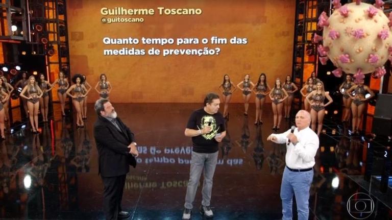 CORONAVÍRUS: Faustão tem balé desfalcado por conta do covid-19