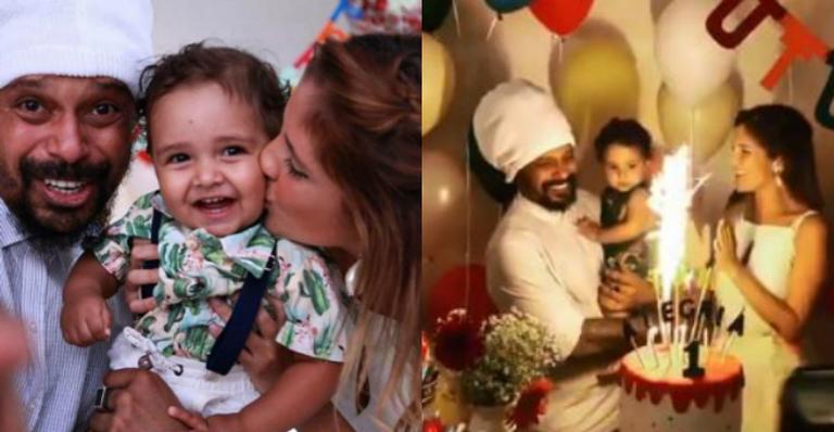 Marcelo Falcão, ex-O Rappa, celebra primeiro ano do filho com australiana