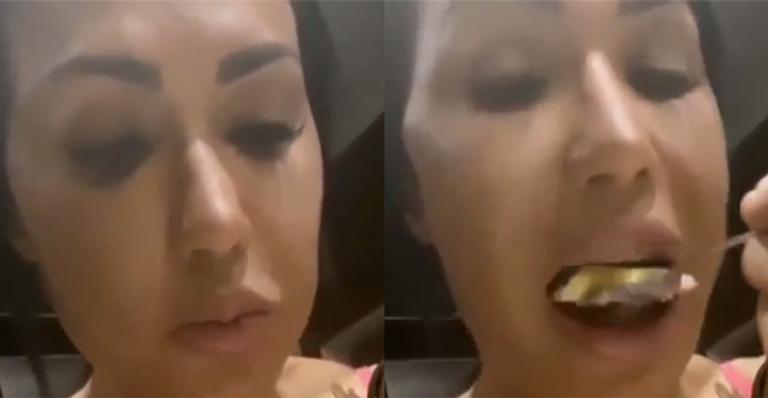 Gracyanne Barbosa perde a linha durante a quarentena e passa o dia comendo: ”Fome toda hora”