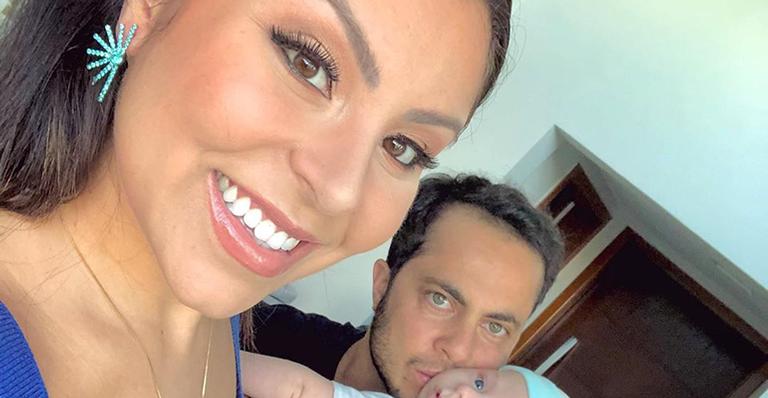 Pai coruja! Thammy Miranda encanta web ao reunir Andressa Ferreira e o filho, Bento, em foto