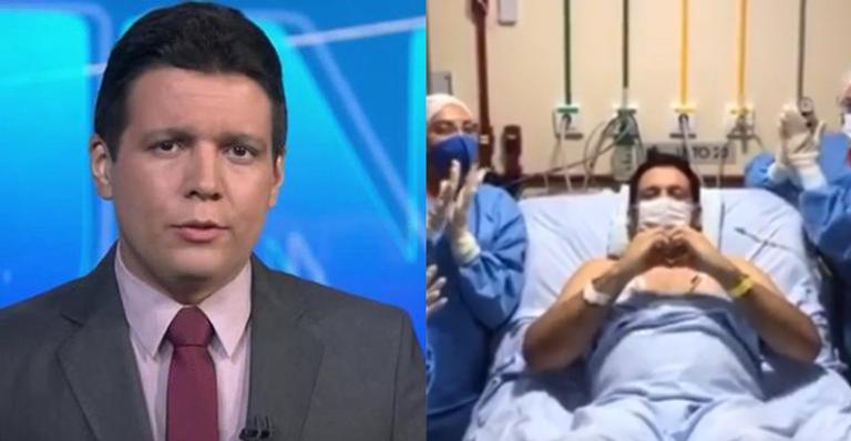 Apresentador do Jornal Nacional apresenta melhora, sai dos aparelhos e equipe médica comemora