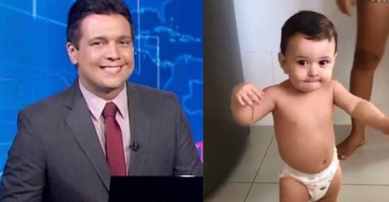 Após vencer Covid-19, Marcelo Magno comove fãs ao flagrar filho dando primeiros passos