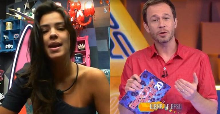 BBB20: Ivy quebra o protocolo e grava vídeo cobrindo Tiago Leifert de elogios