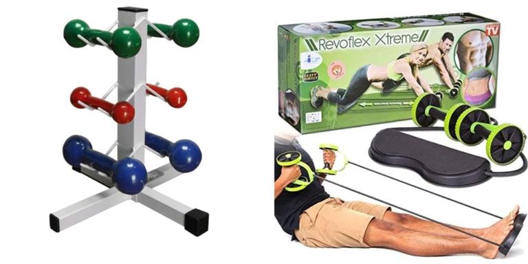 6 acessórios de musculação para treinar em casa