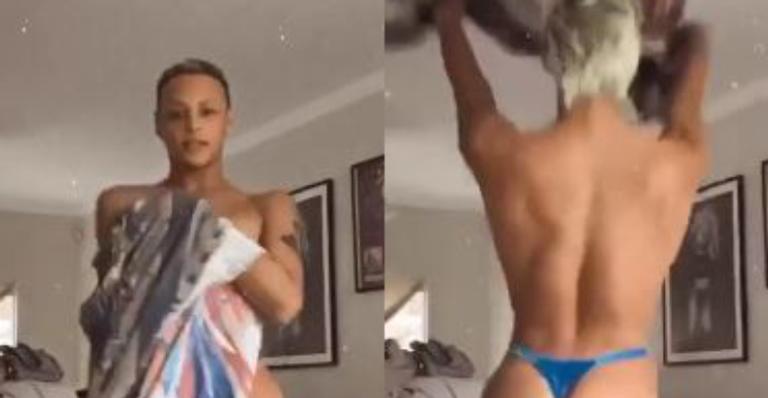Pabllo Vittar ostenta bumbum perfeito em fio-dental e arrasa internautas: ”Sem defeitos”