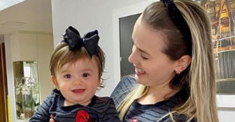Em quarentena, Thaeme combina look fofinho com a herdeira e derrete fãs