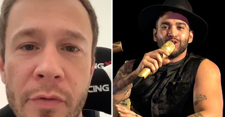 Tiago Leifert nega que seu pai está perseguindo Gusttavo Lima: ”Ele não tem nada a ver”
