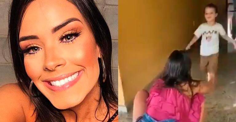 BBB20: Eliminada, Ivy emociona seguidores ao reencontrar filho depois de meses distante: ”Melhor metade”