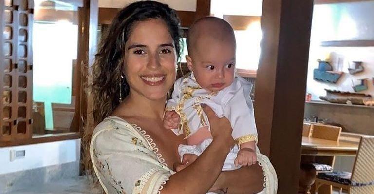 Camilla Camargo compartilha susto que teve com filho de 8 meses: “Acabou o sossego”