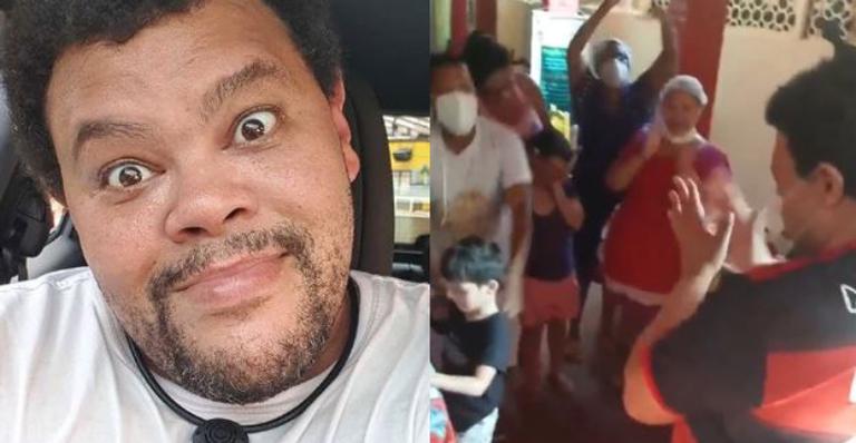 Ex-BBB Babu Santana é recebido com festinha em casa após retornar de reality