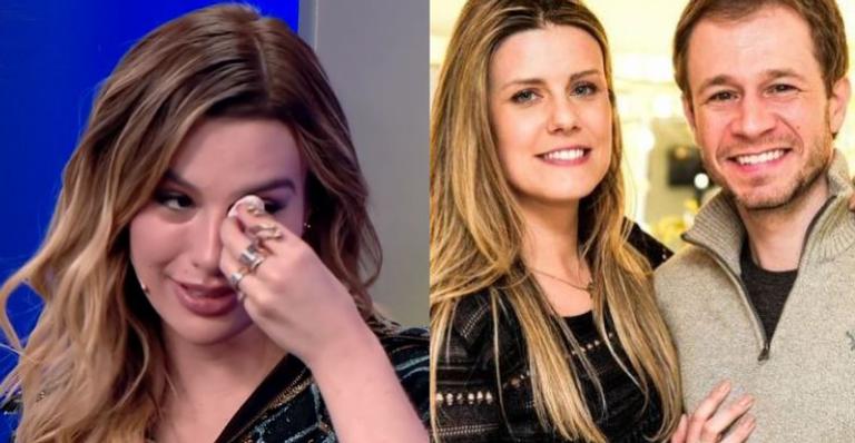 Fernanda Keulla chora ao vivo ao descobrir que Tiago Leifert será papai e revela conversa com sua esposa