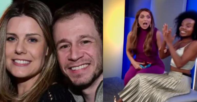 Rafa Kalimann e Thelma se emocionam após Tiago Leifert anunciar primeiro bebê: ”Que alegria!”