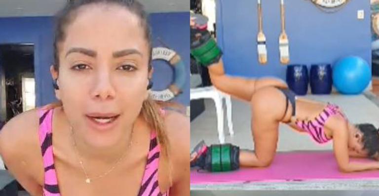 Anitta mostra exercícios e eleva a temperatura durante treino de biquíni: ”Que corpão!”