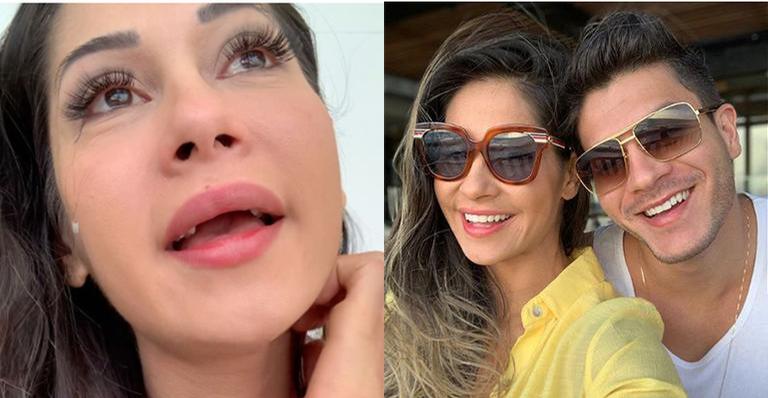 Mayra Cardi chora e anuncia fim do casamento com Arthur Aguiar: ”As coisas se transformam”