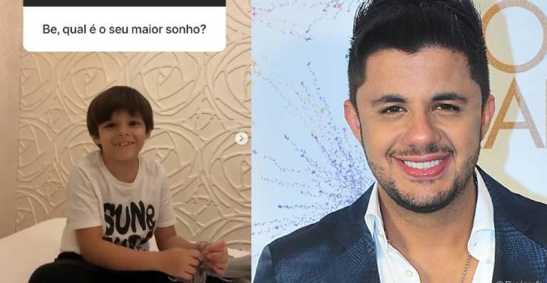 Filho de Cristiano Araújo diz que seu maior sonho é poder reencontrar o pai