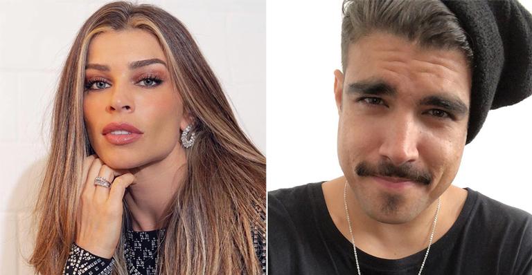 Ixi! Grazi Massafera coloca Caio Castro contra a parede durante live: ”Quem é essa aí atrás de você”