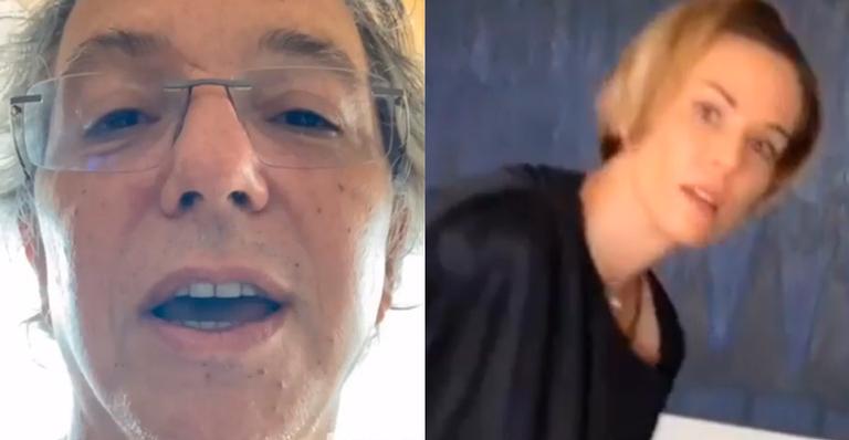 Boninho flagra Ana Furtado cuidando da casa, dá ”bronca” e se dá mal: ”Quase entrei pelo cano”