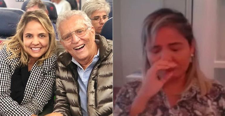Aos prantos, mulher de Carlos Alberto de Nóbrega relata ataques: ”As palavras são pesadas”