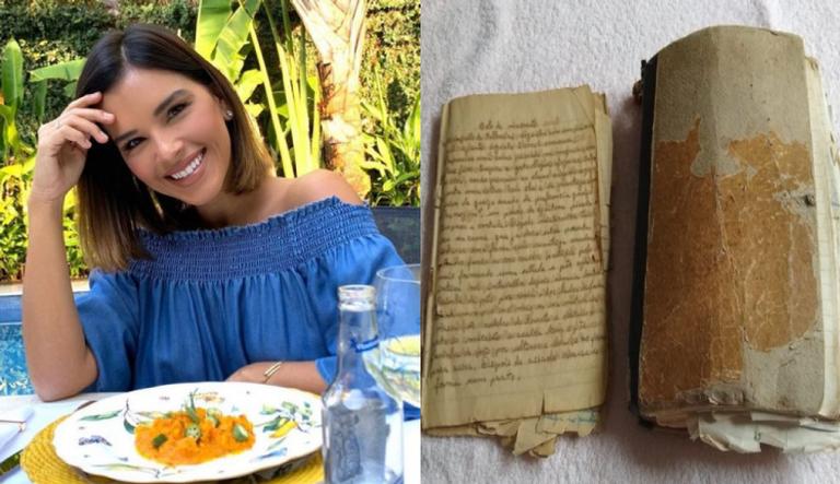 Mariana Rios revela que cozinha com livro da avó escrito há 71 anos: “Me faz bem”