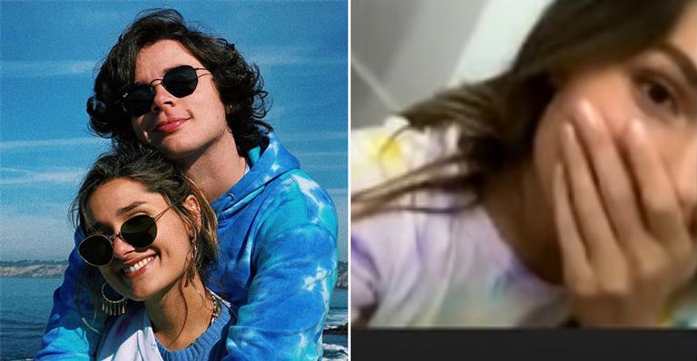 Sasha Meneghel fica em choque com homenagem do namorado em live: ”Não estou acreditando”