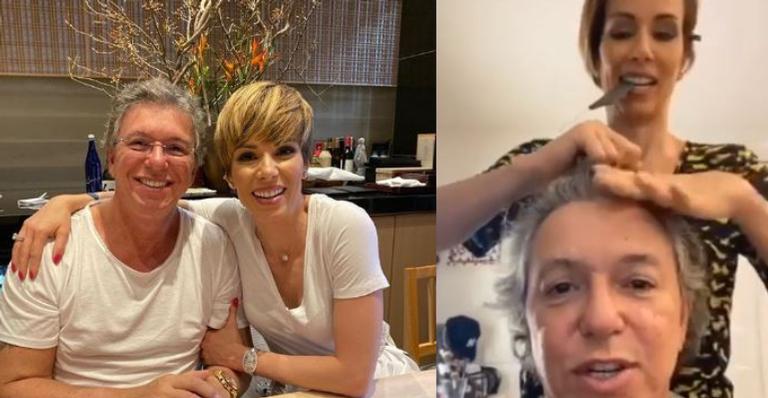 Ana Furtado mostra habilidades como cabeleireira e impressiona Boninho: ”Aprovada!”