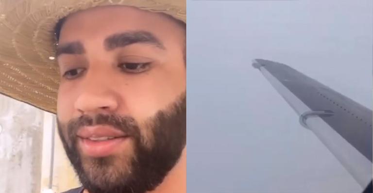 Gusttavo Lima vive momentos de pânico em voo após negar presença da esposa: ”Santo de mulher tem poder”
