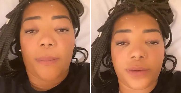 Ludmilla surge nas redes sob efeito de medicação e revela seu quadro de saúde: ”Meio grogue”