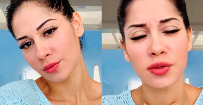 Mayra Cardi surge magérrima e desabafa sobre doença da filha: ”Sem dormir há três dias”