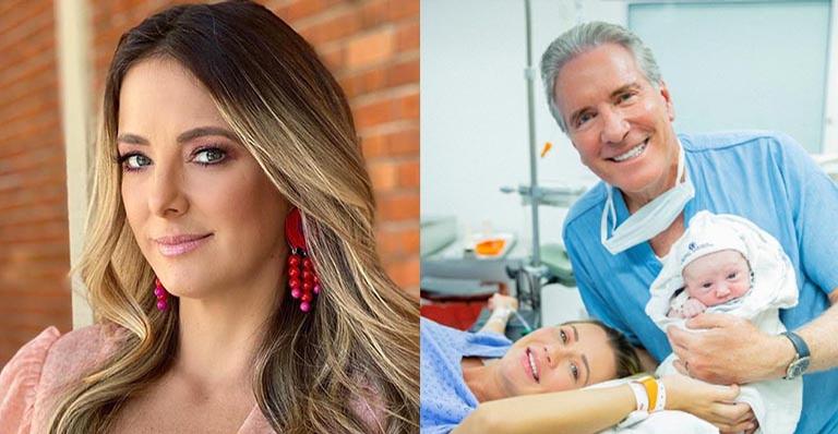 Ticiane Pinheiro envia mensagem ao ex-marido Roberto Justus após nascimento de Vicky e fãs vibram