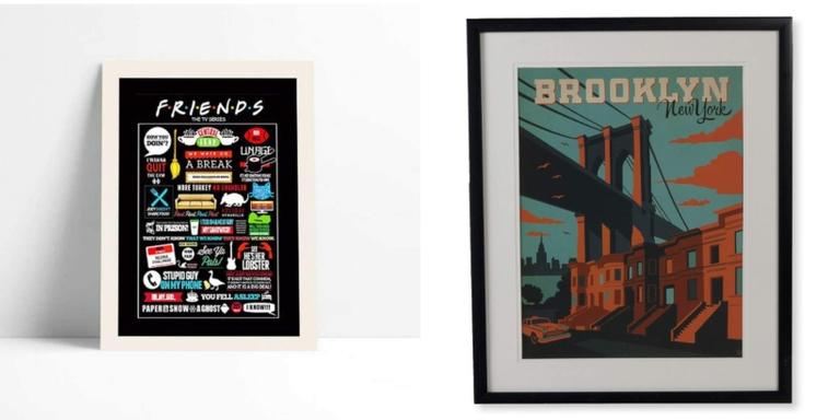 Quadros e pôsteres decorativos para ter em casa