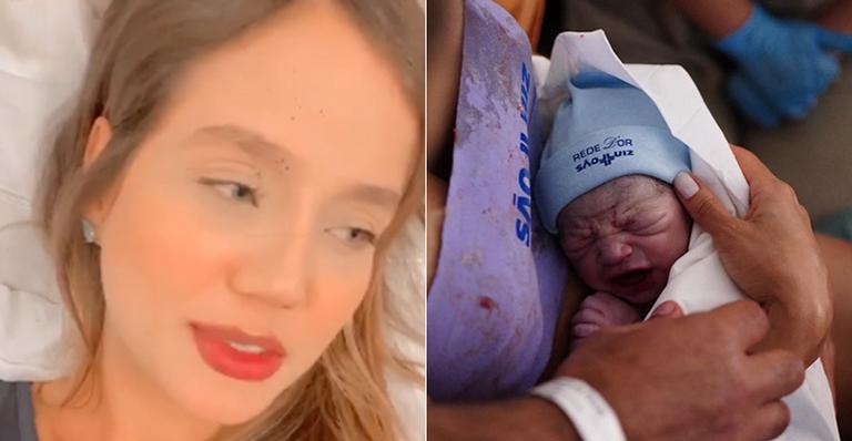 Após imprevistos no parto, Biah Rodrigues fala que pediu para ser maquiada: ”Queria estar linda”
