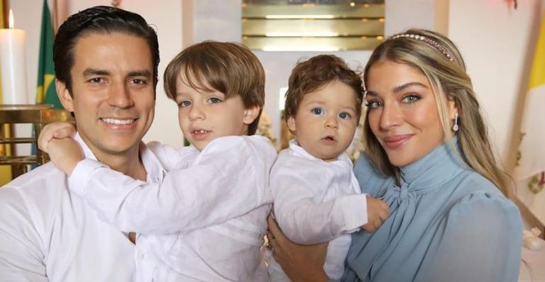 Luma Costa encanta a web ao fazer declaração de amor ao marido: “Lindos demais”