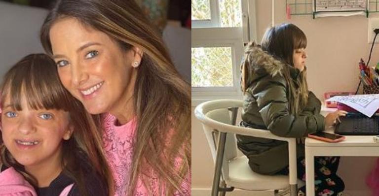 Estudiosa! Ticiane Pinheiro flagra Rafaella Justus estudando sozinha: ”Valorizo cada dia”