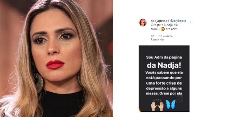 Vivendo crise aguda, Nadja Pessoa estaria desaparecida e fãs pedem esclarecimentos