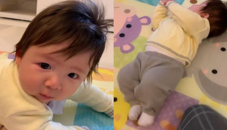 Filho de Pyong Lee faz nova descoberta e encanta internautas: “Aprendi a virar pessoal”