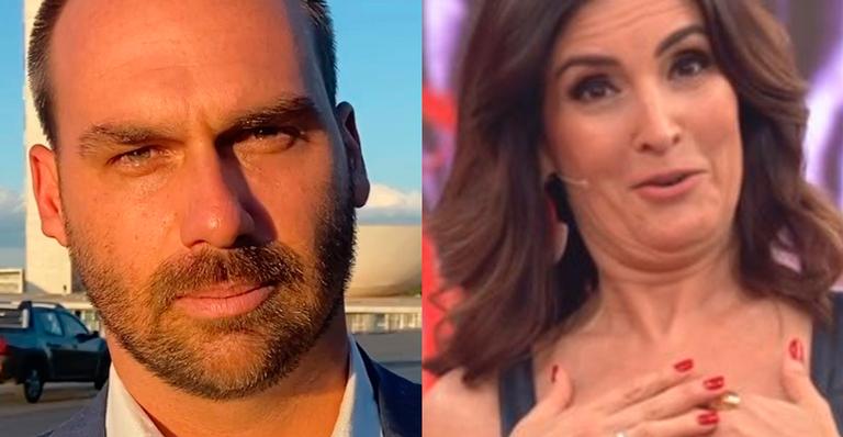 Eduardo Bolsonaro critica Fátima Bernardes e acusa ‘Encontro’ de estimular masturbação: ”Crianças em casa”