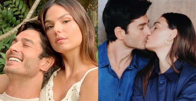 Isis Valverde surge aos beijos com André Resende para comemorar dois anos de casamento: ”Meu lindo”