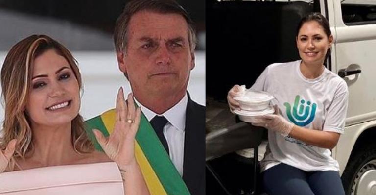 Coronavírus: Michelle Bolsonaro prepara marmitas para distribuir durante pandemia: ”Um exeplo”