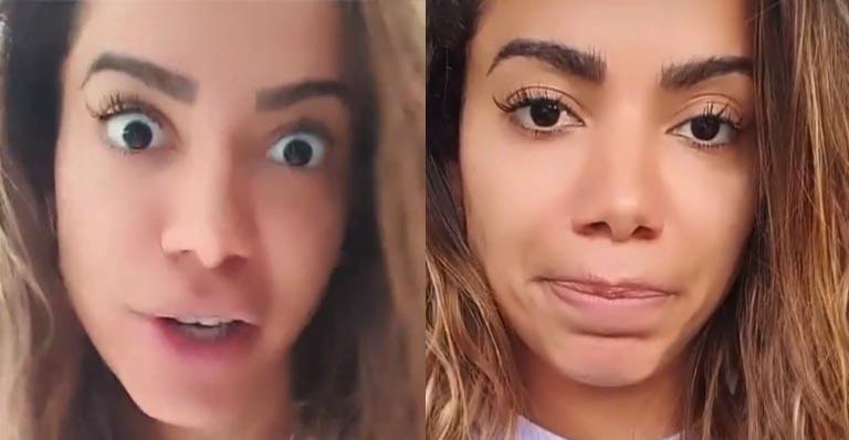 Anitta debocha e finge se pronunciar sobre polêmica com Ludmilla: “Tô guardando há muito tempo”