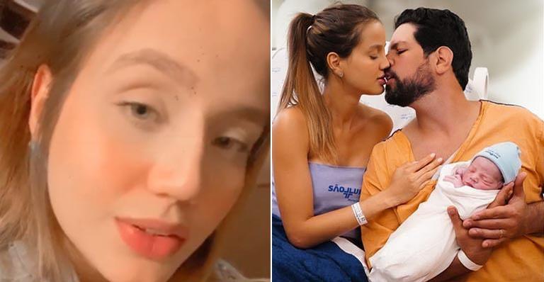 Biah Rodrigues relata desespero após filho engolir o próprio xixi: “Remorso grande”
