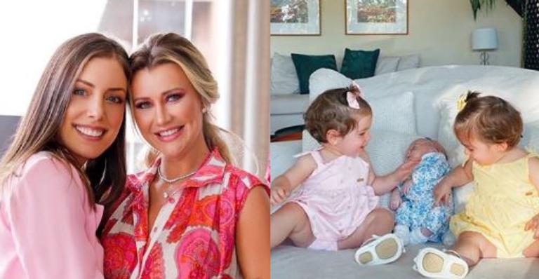 Fabiana Justus e Ana Paula Siebert derretem fãs com primeiro encontro das filhas: ”É muita beleza!”