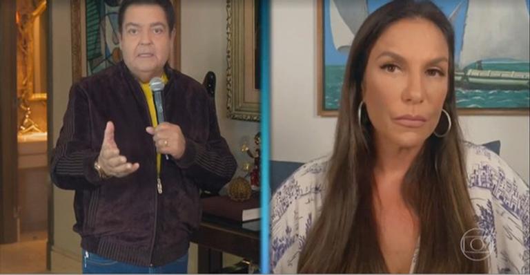 Faustão questiona Ivete Sangalo sobre fofocas e cantora responde na lata: “Perda de tempo”