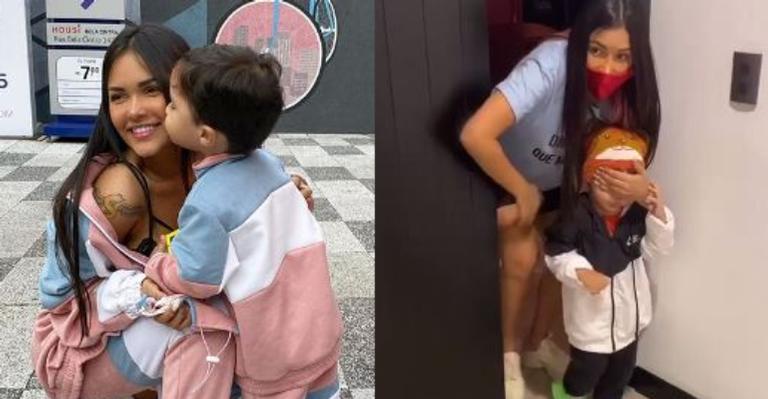 Ex-BBB Flayslane faz surpresa dos sonhos para o filho e compra carro elétrico avaliado em R$4 mil