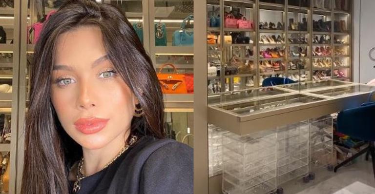 Flávia Pavanelli faz tour pelo quarto luxuoso e surpreende ao exibir entrada secreta para banheiro