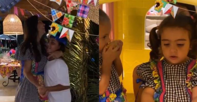 Que festão! Ivete Sangalo cai na farra com os filhos no dia de São João e derrete web
