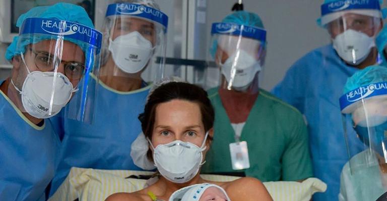 Com Covid-19, Mariana Weickert dá à luz seu segundo filho, Felipe: “Veio para completar meu mundo”